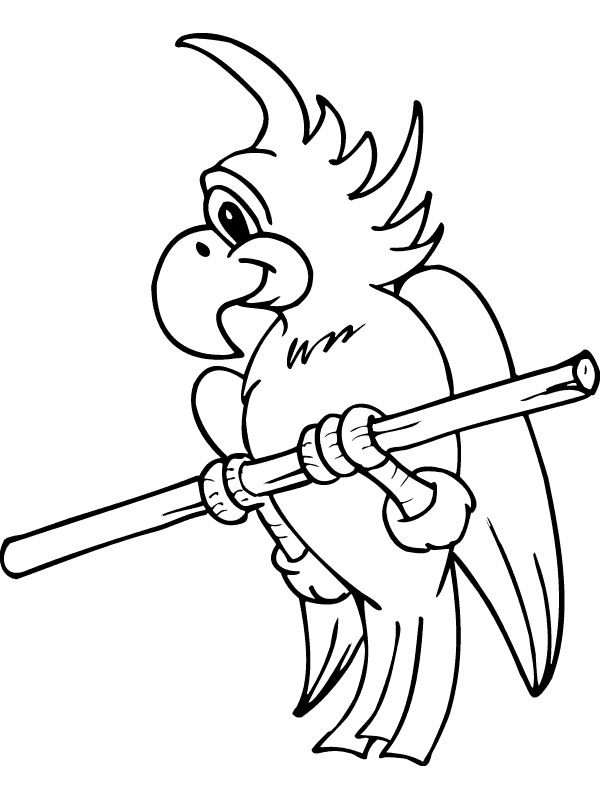 着色页: 鹦鹉 (动物) #16181 - 免费可打印着色页