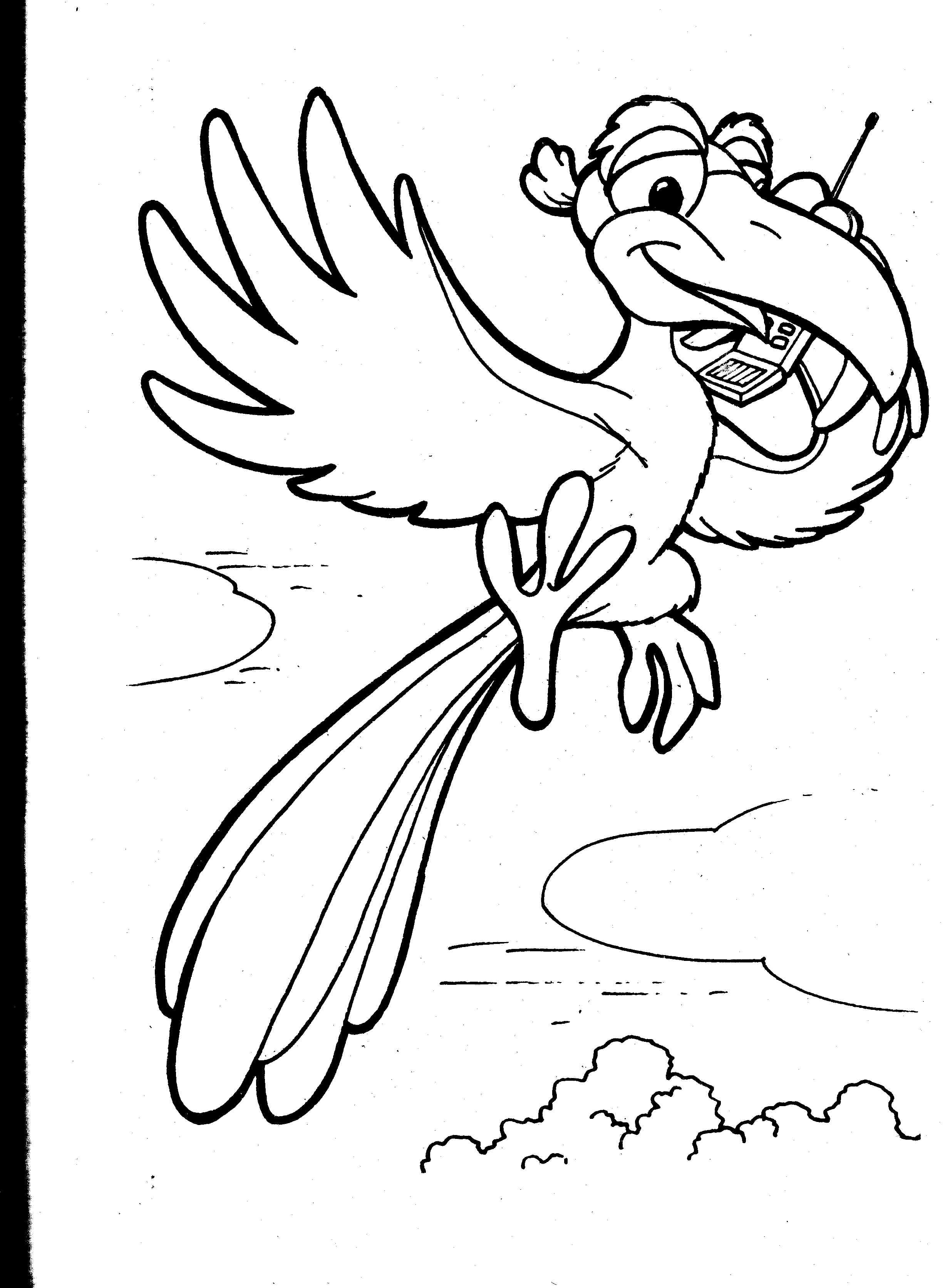 着色页: 鹦鹉 (动物) #16216 - 免费可打印着色页