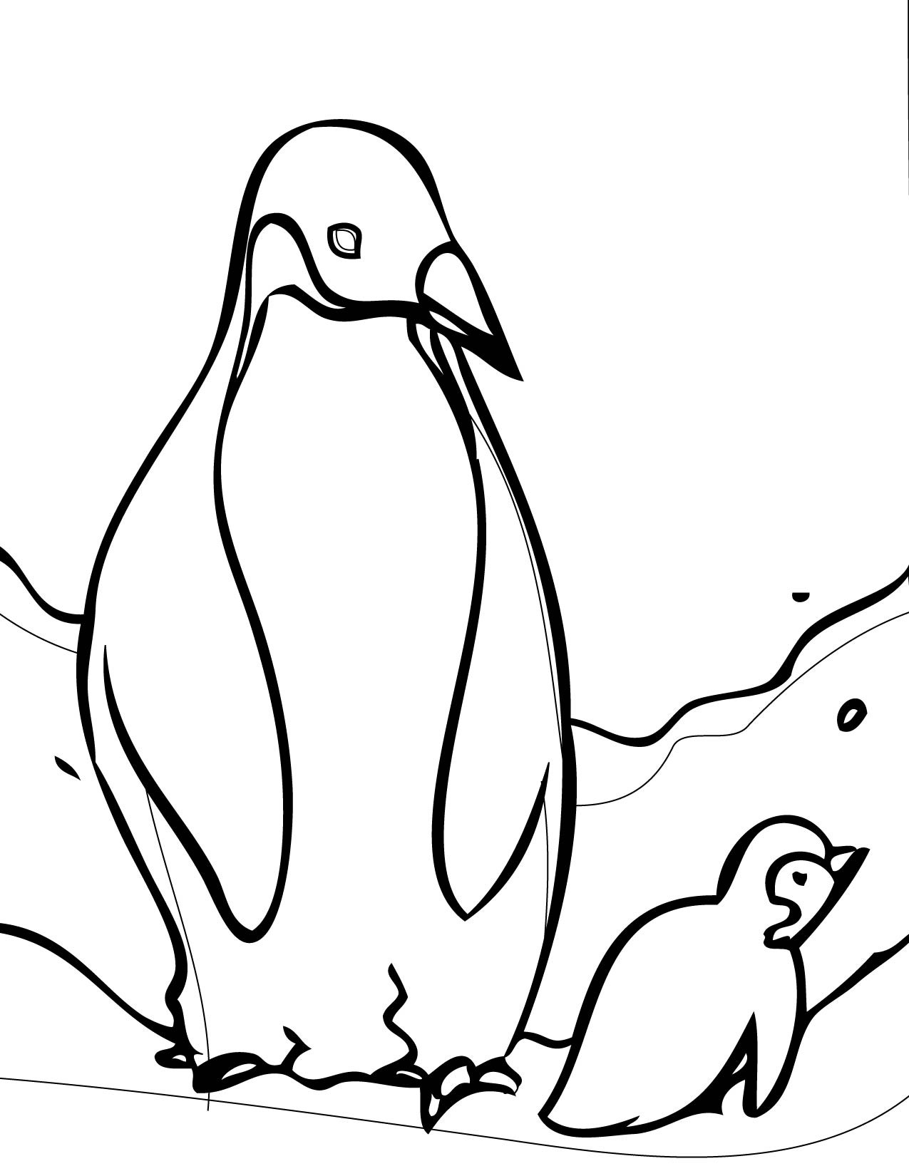 着色页: 企鹅 (动物) #16822 - 免费可打印着色页