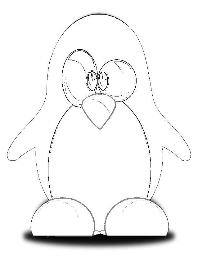 着色页: 企鹅 (动物) #16833 - 免费可打印着色页