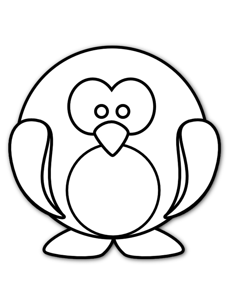 着色页: 企鹅 (动物) #16846 - 免费可打印着色页