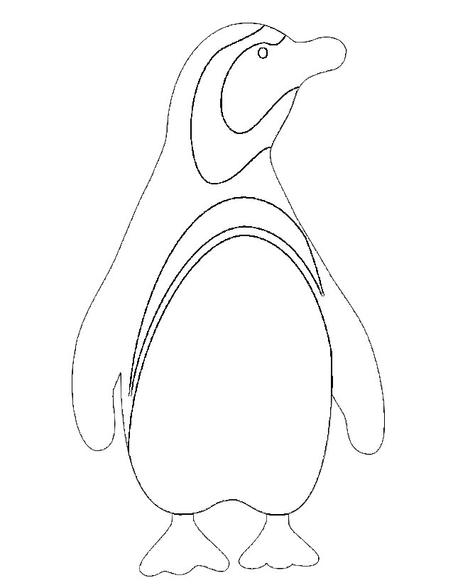 着色页: 企鹅 (动物) #16891 - 免费可打印着色页