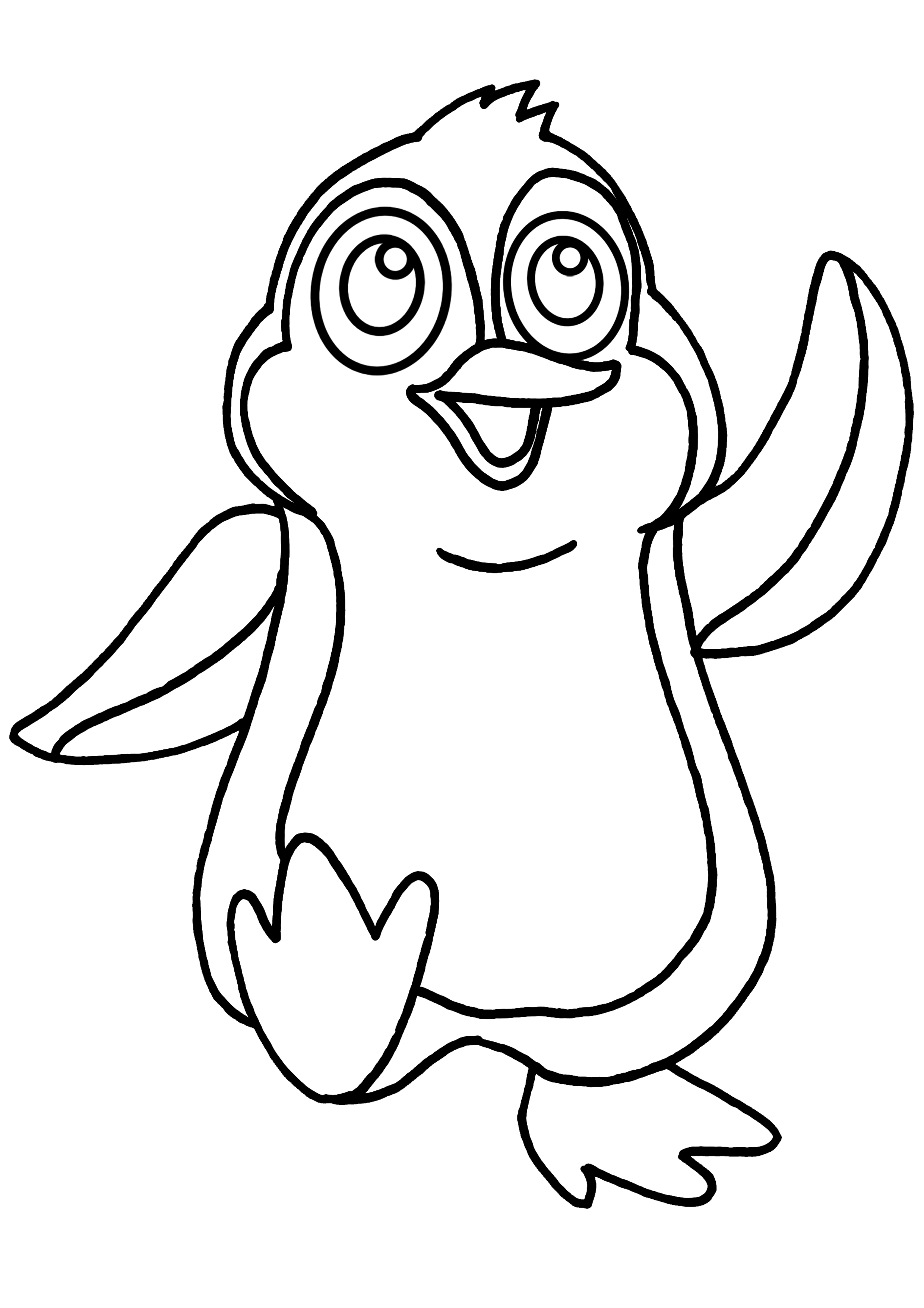 着色页: 企鹅 (动物) #16904 - 免费可打印着色页