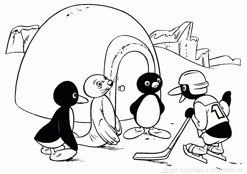 着色页: 企鹅 (动物) #16906 - 免费可打印着色页