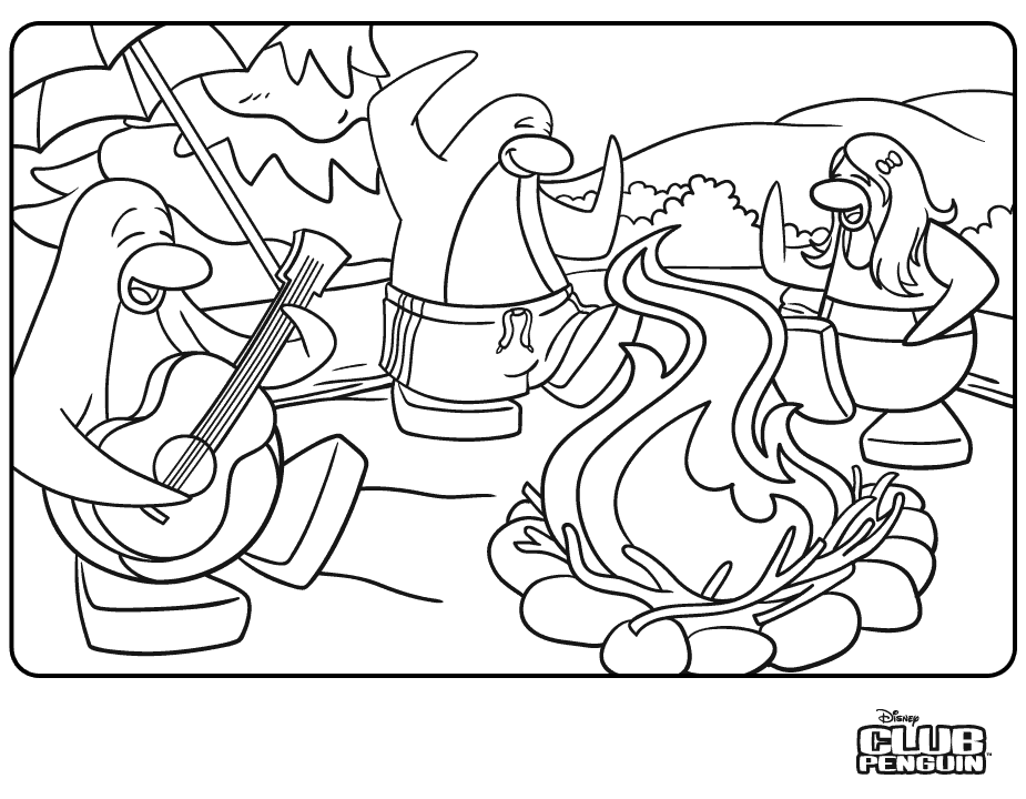 着色页: 企鹅 (动物) #16923 - 免费可打印着色页