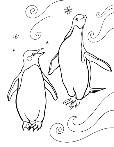 着色页: 企鹅 (动物) #16968 - 免费可打印着色页
