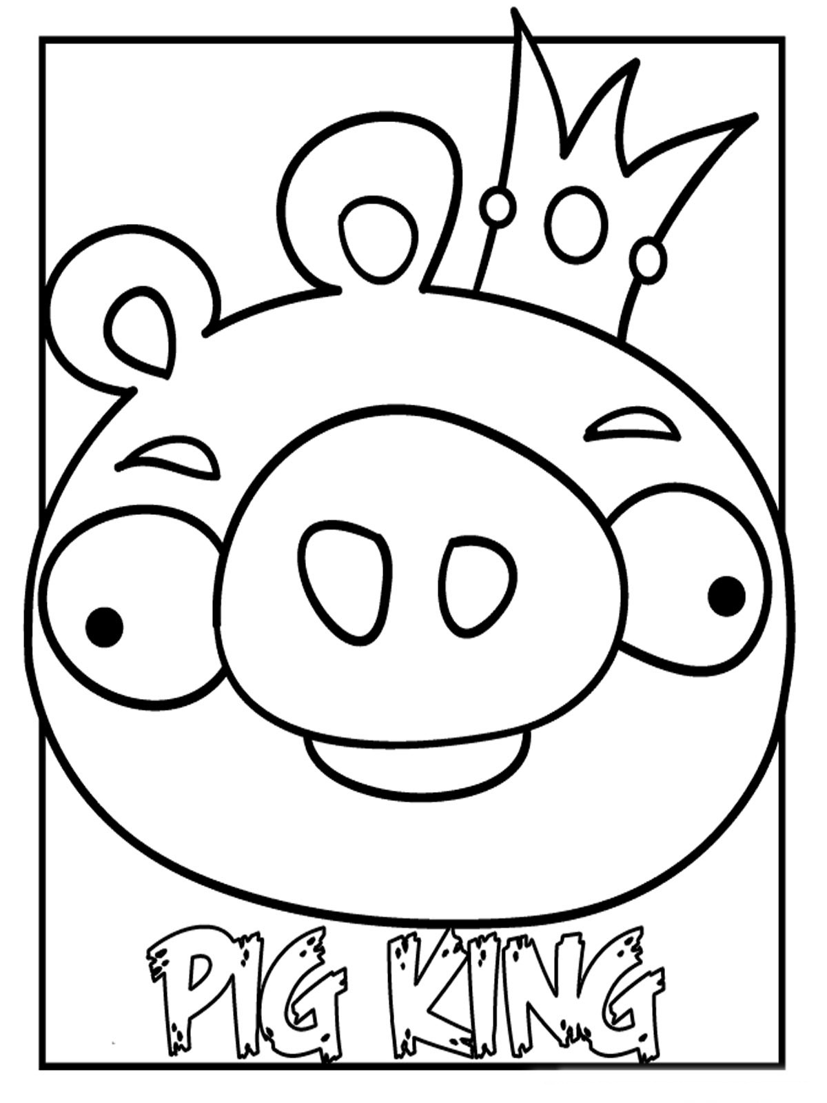 着色页: 猪 (动物) #3606 - 免费可打印着色页