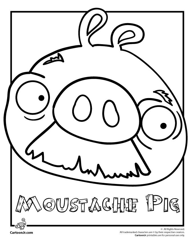 着色页: 猪 (动物) #3622 - 免费可打印着色页