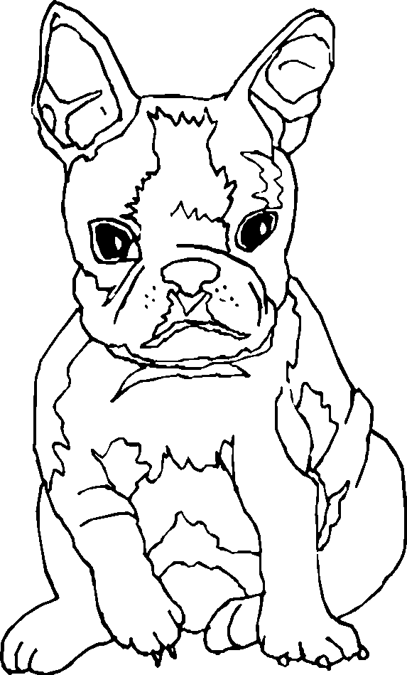 着色页: 小狗 (动物) #2924 - 免费可打印着色页