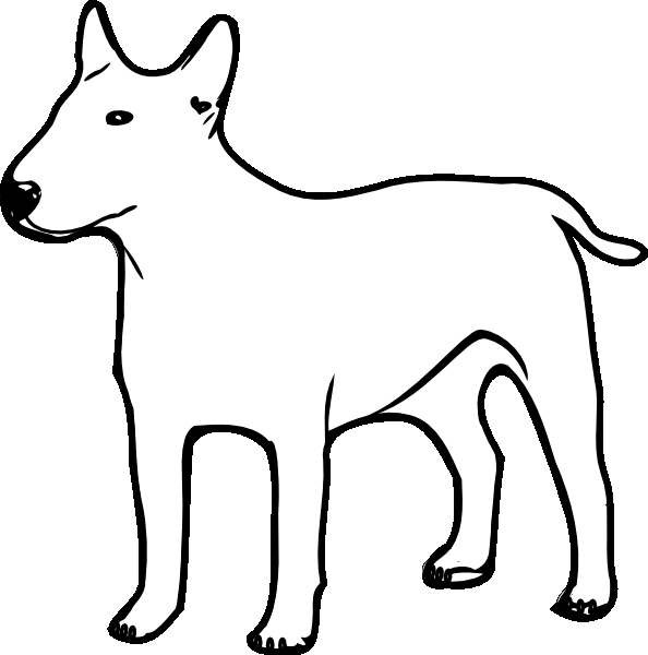 着色页: 小狗 (动物) #2969 - 免费可打印着色页