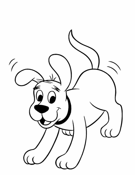 着色页: 小狗 (动物) #2975 - 免费可打印着色页