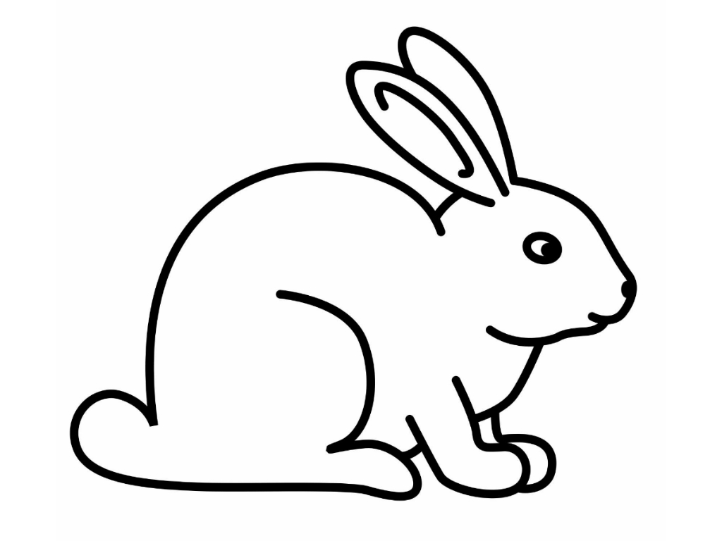 着色页: 兔子 (动物) #9500 - 免费可打印着色页
