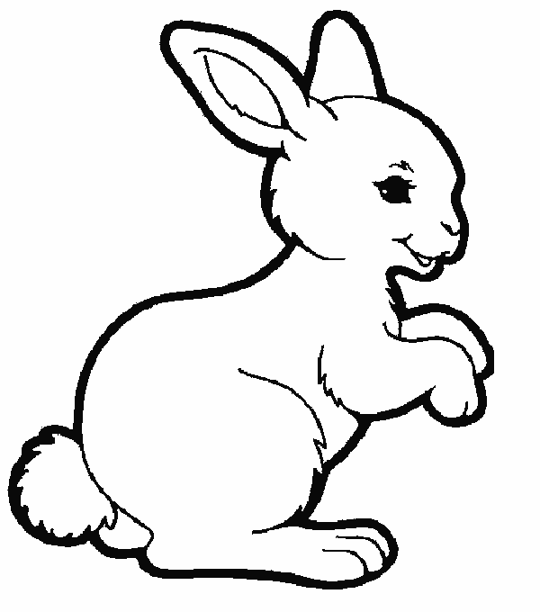 着色页: 兔子 (动物) #9505 - 免费可打印着色页