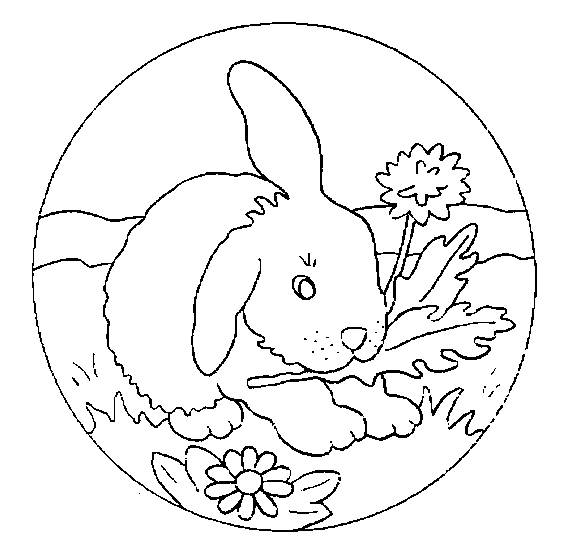 着色页: 兔子 (动物) #9536 - 免费可打印着色页