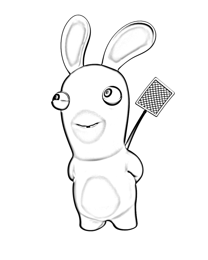着色页: 兔子 (动物) #9543 - 免费可打印着色页