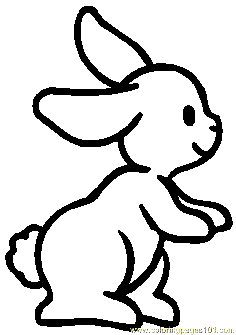 着色页: 兔子 (动物) #9568 - 免费可打印着色页