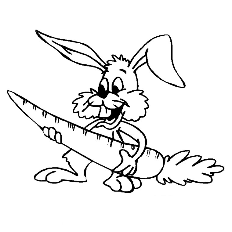 着色页: 兔子 (动物) #9571 - 免费可打印着色页