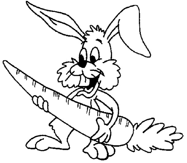 着色页: 兔子 (动物) #9573 - 免费可打印着色页