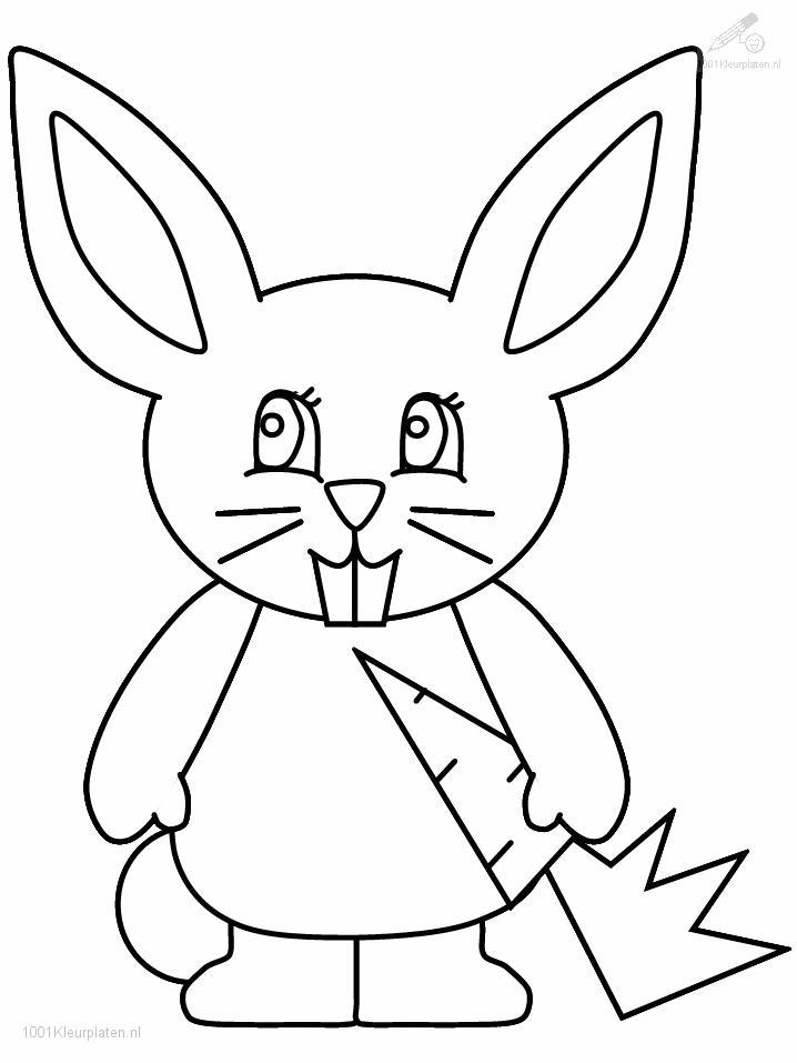 着色页: 兔子 (动物) #9622 - 免费可打印着色页