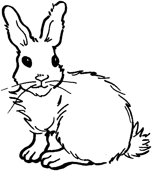着色页: 兔子 (动物) #9625 - 免费可打印着色页