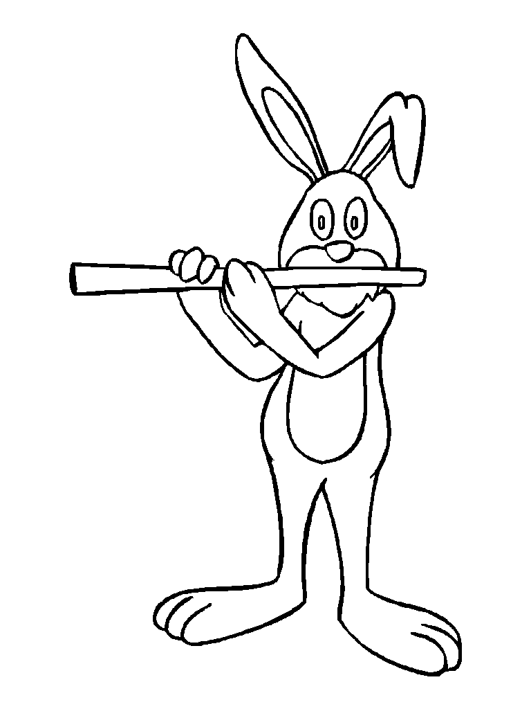 着色页: 兔子 (动物) #9639 - 免费可打印着色页