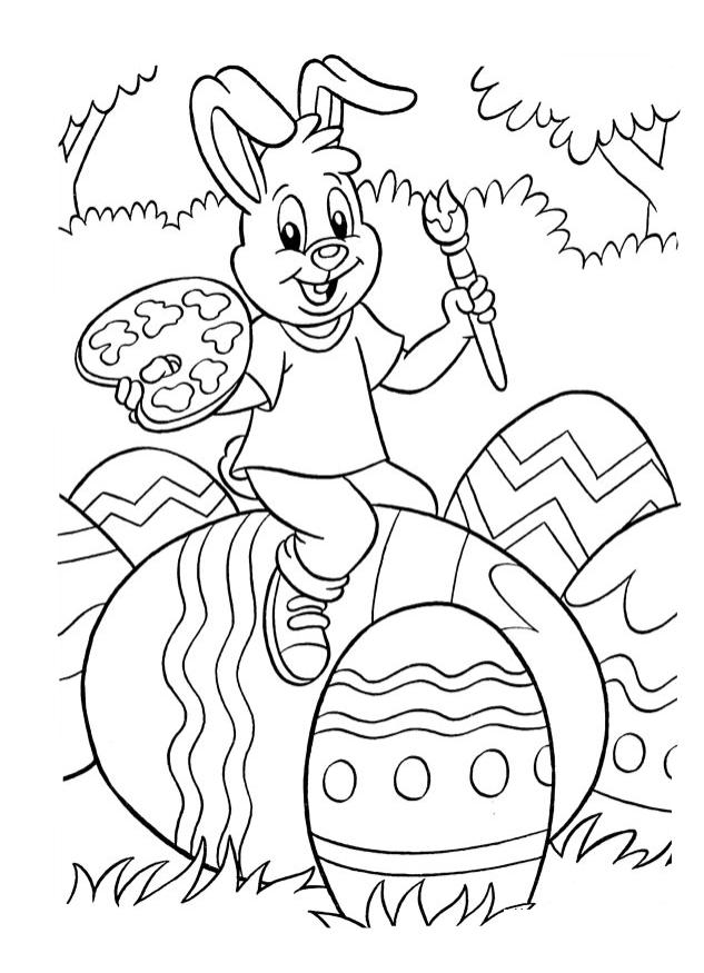 着色页: 兔子 (动物) #9640 - 免费可打印着色页