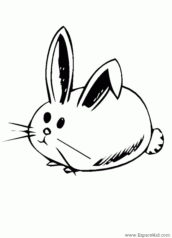 着色页: 兔子 (动物) #9643 - 免费可打印着色页