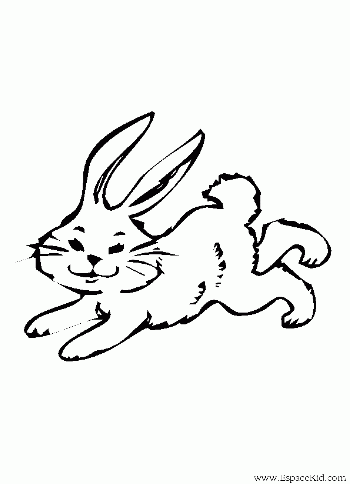 着色页: 兔子 (动物) #9646 - 免费可打印着色页