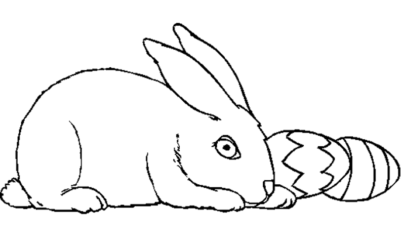 着色页: 兔子 (动物) #9648 - 免费可打印着色页