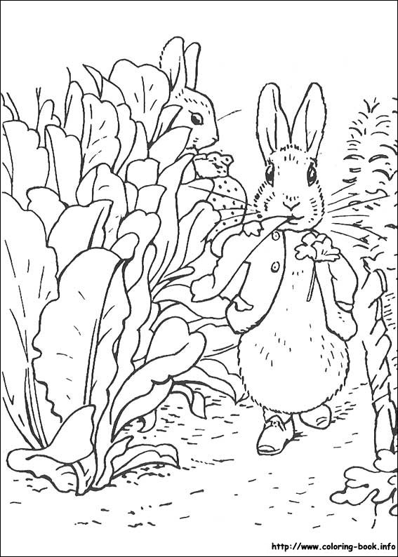 着色页: 兔子 (动物) #9664 - 免费可打印着色页