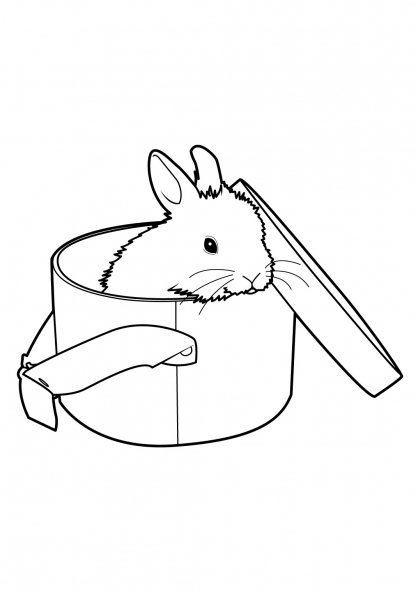 着色页: 兔子 (动物) #9680 - 免费可打印着色页