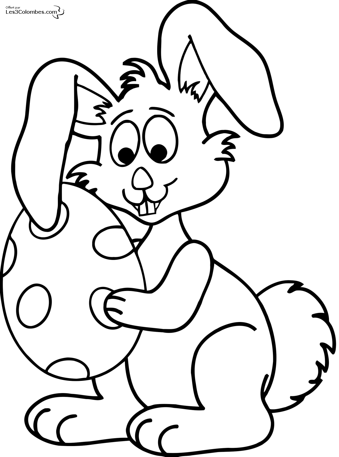 着色页: 兔子 (动物) #9688 - 免费可打印着色页