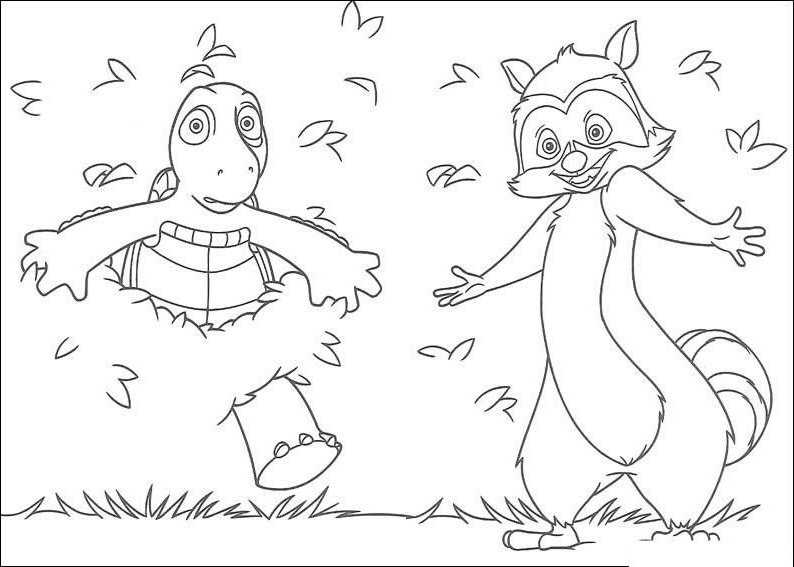 着色页: 狸 (动物) #20070 - 免费可打印着色页
