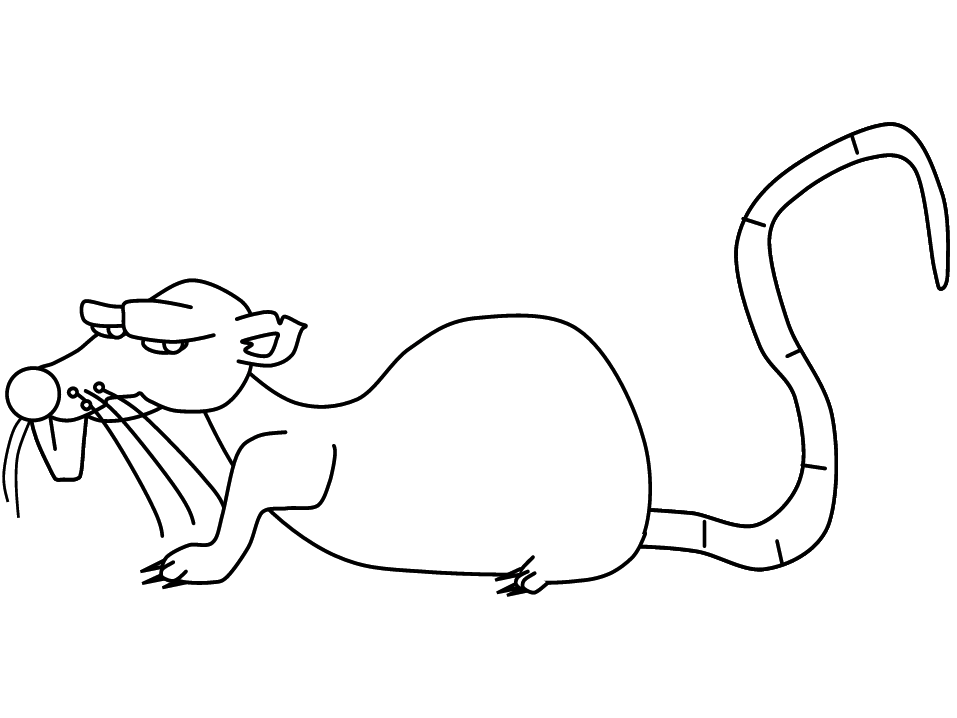 着色页: 鼠 (动物) #15176 - 免费可打印着色页