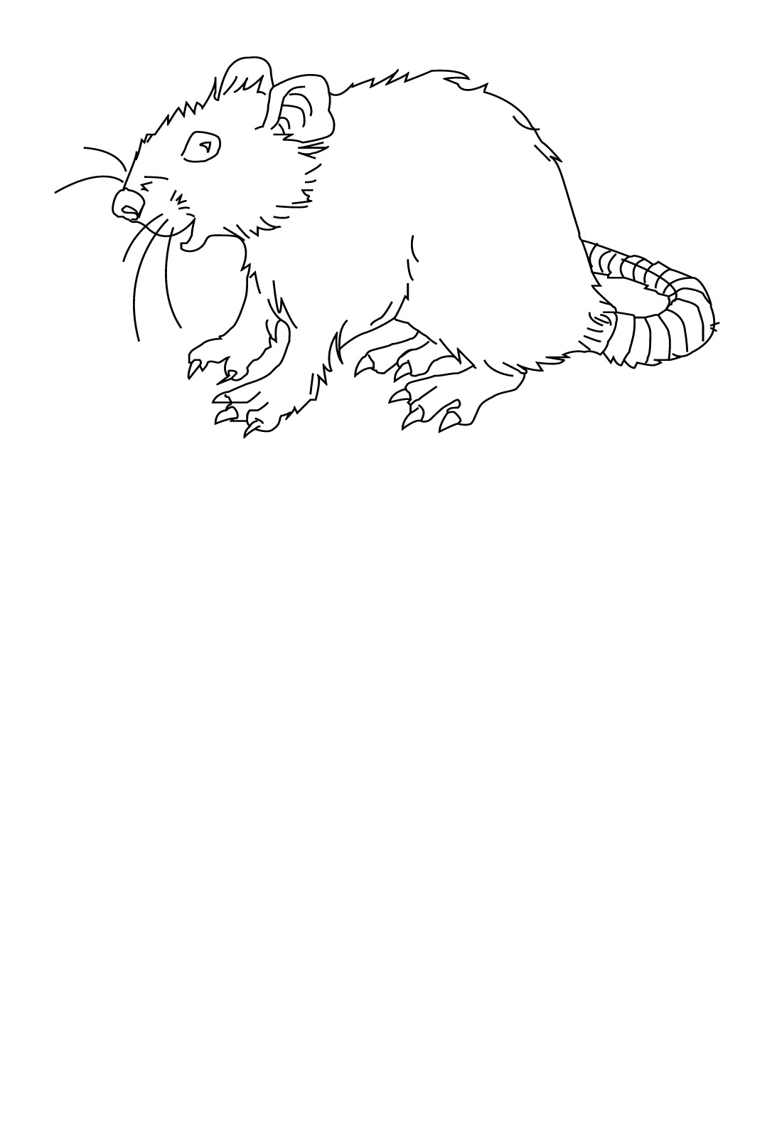 着色页: 鼠 (动物) #15215 - 免费可打印着色页