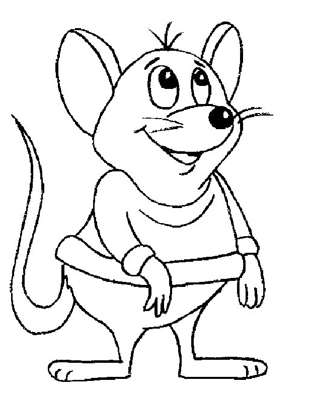 着色页: 鼠 (动物) #15229 - 免费可打印着色页