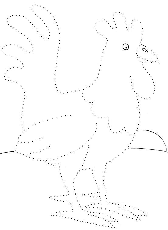 着色页: 公鸡 (动物) #4210 - 免费可打印着色页