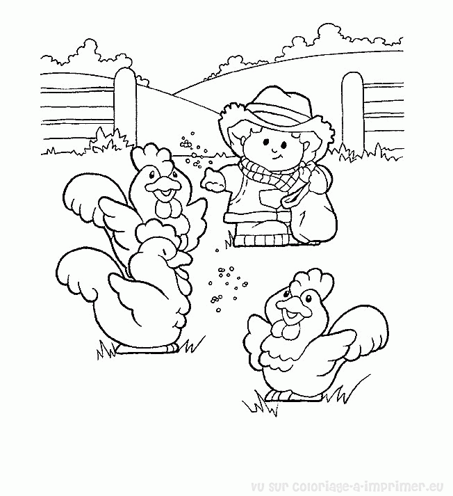 着色页: 公鸡 (动物) #4227 - 免费可打印着色页