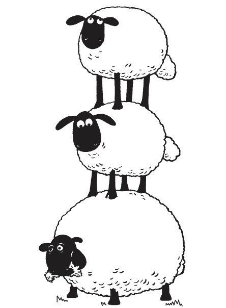 着色页: 羊 (动物) #11425 - 免费可打印着色页