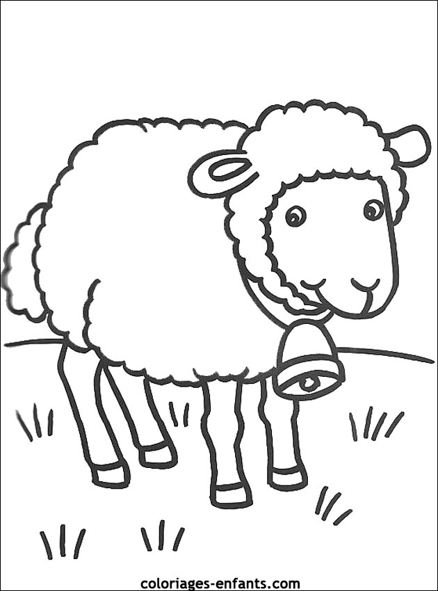 着色页: 羊 (动物) #11439 - 免费可打印着色页
