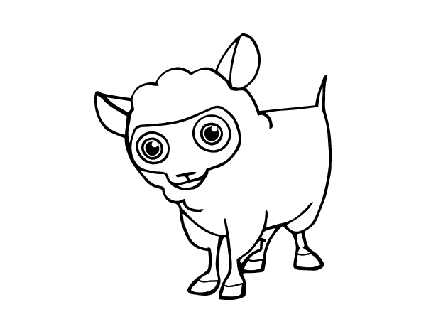着色页: 羊 (动物) #11440 - 免费可打印着色页