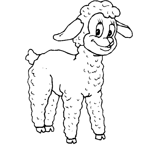 着色页: 羊 (动物) #11450 - 免费可打印着色页