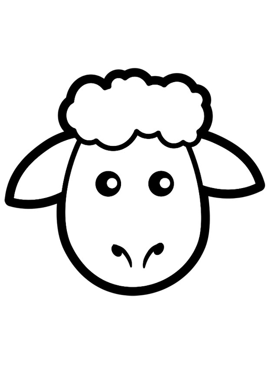 着色页: 羊 (动物) #11463 - 免费可打印着色页