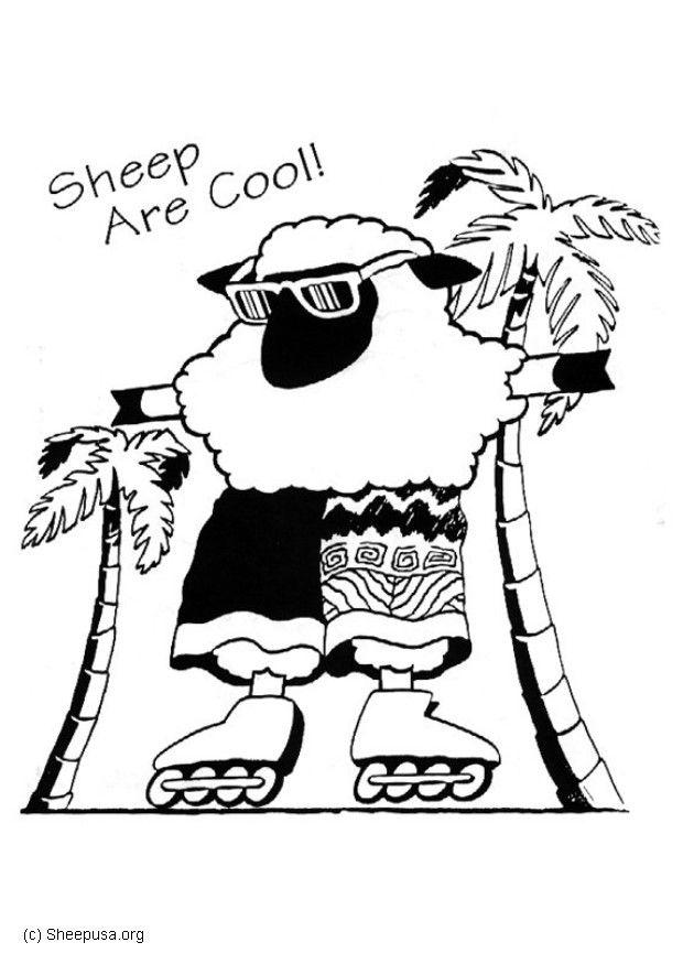 着色页: 羊 (动物) #11482 - 免费可打印着色页
