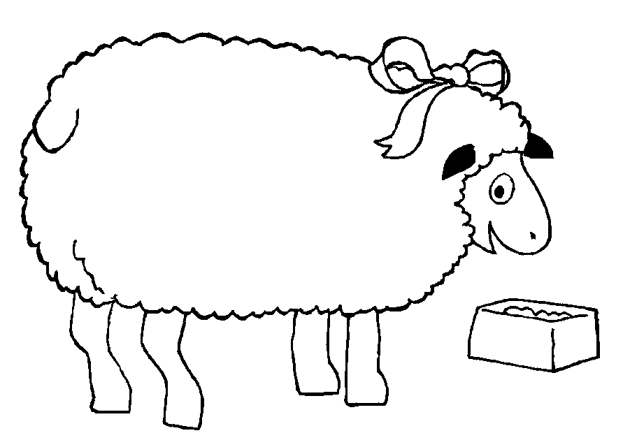 着色页: 羊 (动物) #11499 - 免费可打印着色页