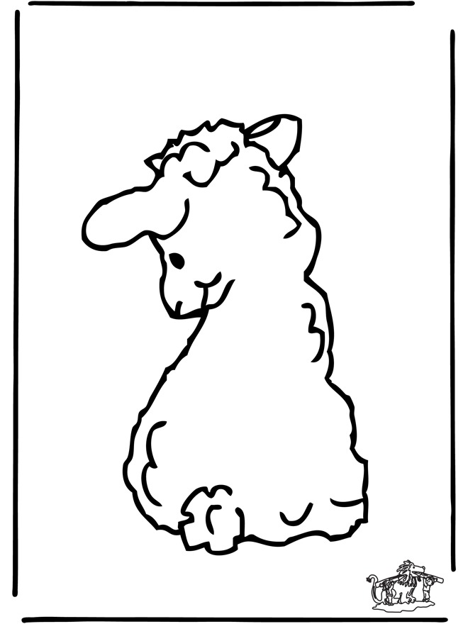 着色页: 羊 (动物) #11512 - 免费可打印着色页
