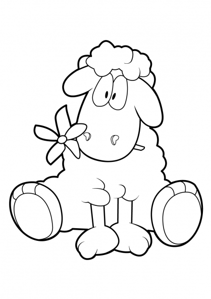 着色页: 羊 (动物) #11520 - 免费可打印着色页