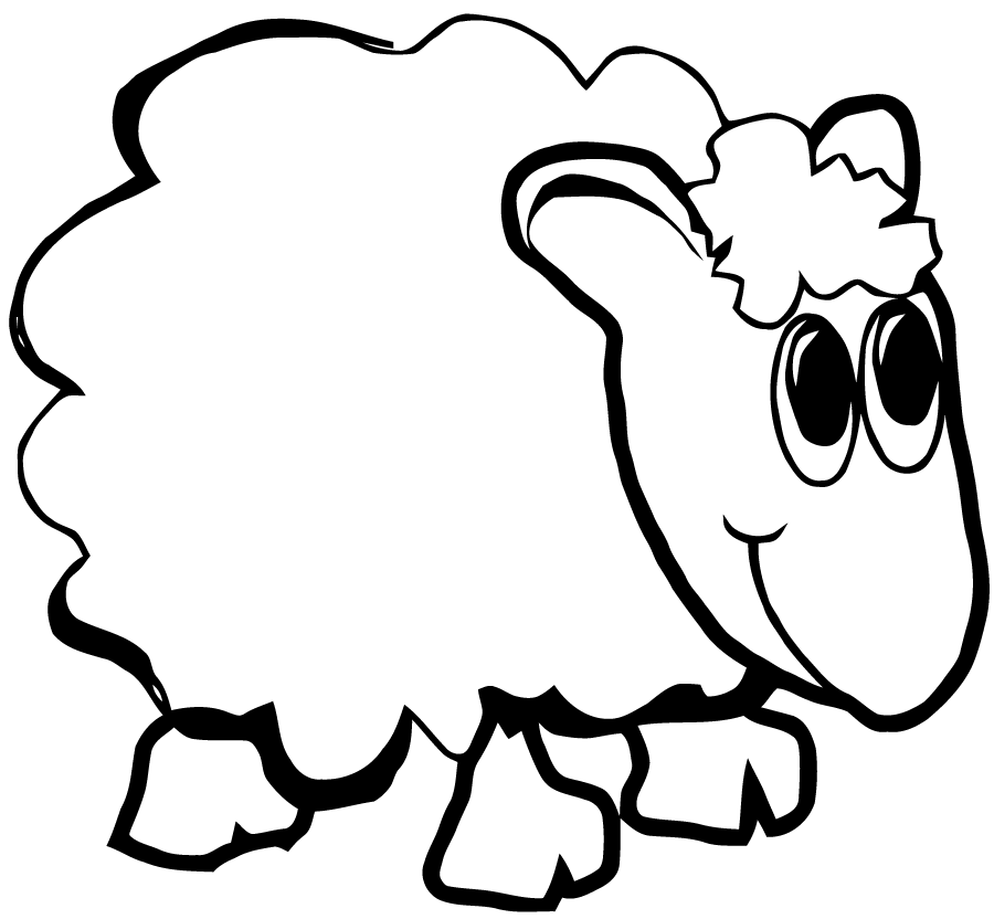 着色页: 羊 (动物) #11543 - 免费可打印着色页