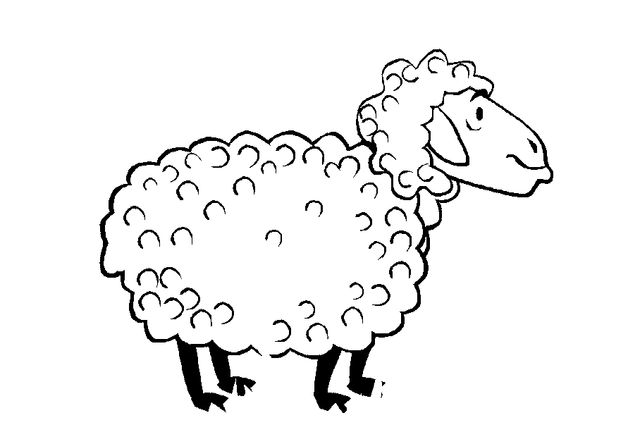 着色页: 羊 (动物) #11545 - 免费可打印着色页