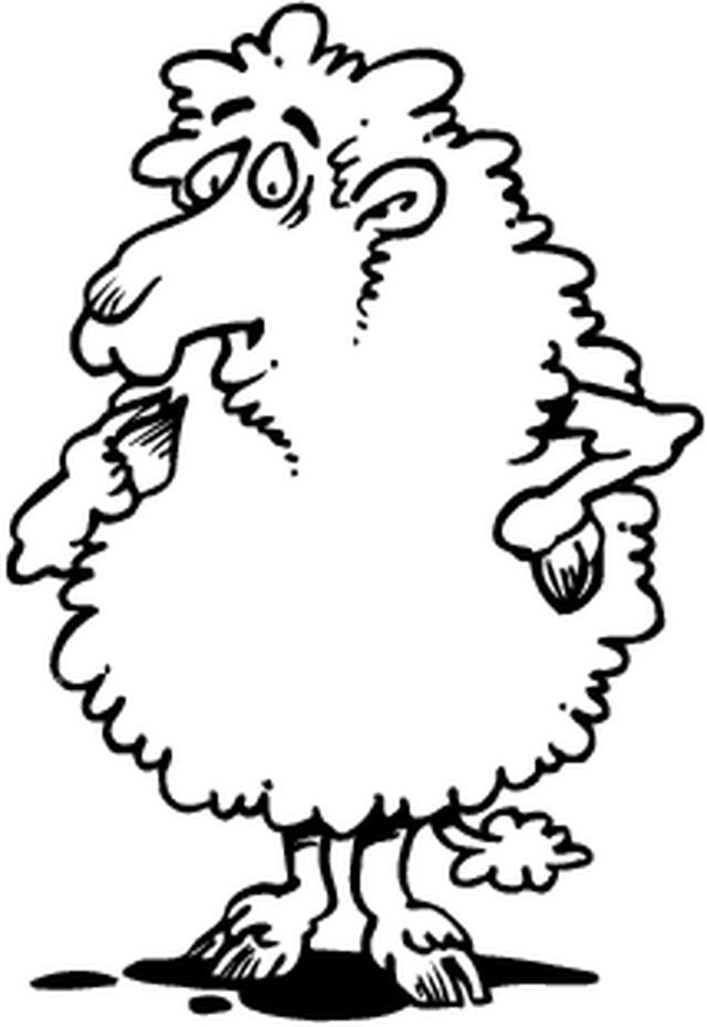 着色页: 羊 (动物) #11572 - 免费可打印着色页